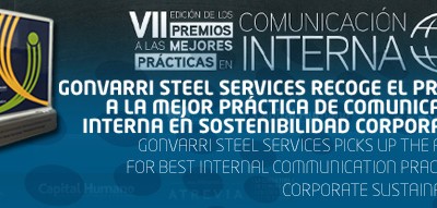 Gonvarri Steel Services gathers the award for the Best Practice in Internal Communications on Corporate Sustainability