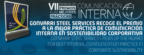 Gonvarri Steel Services gathers the award for the Best Practice in Internal Communications on Corporate Sustainability